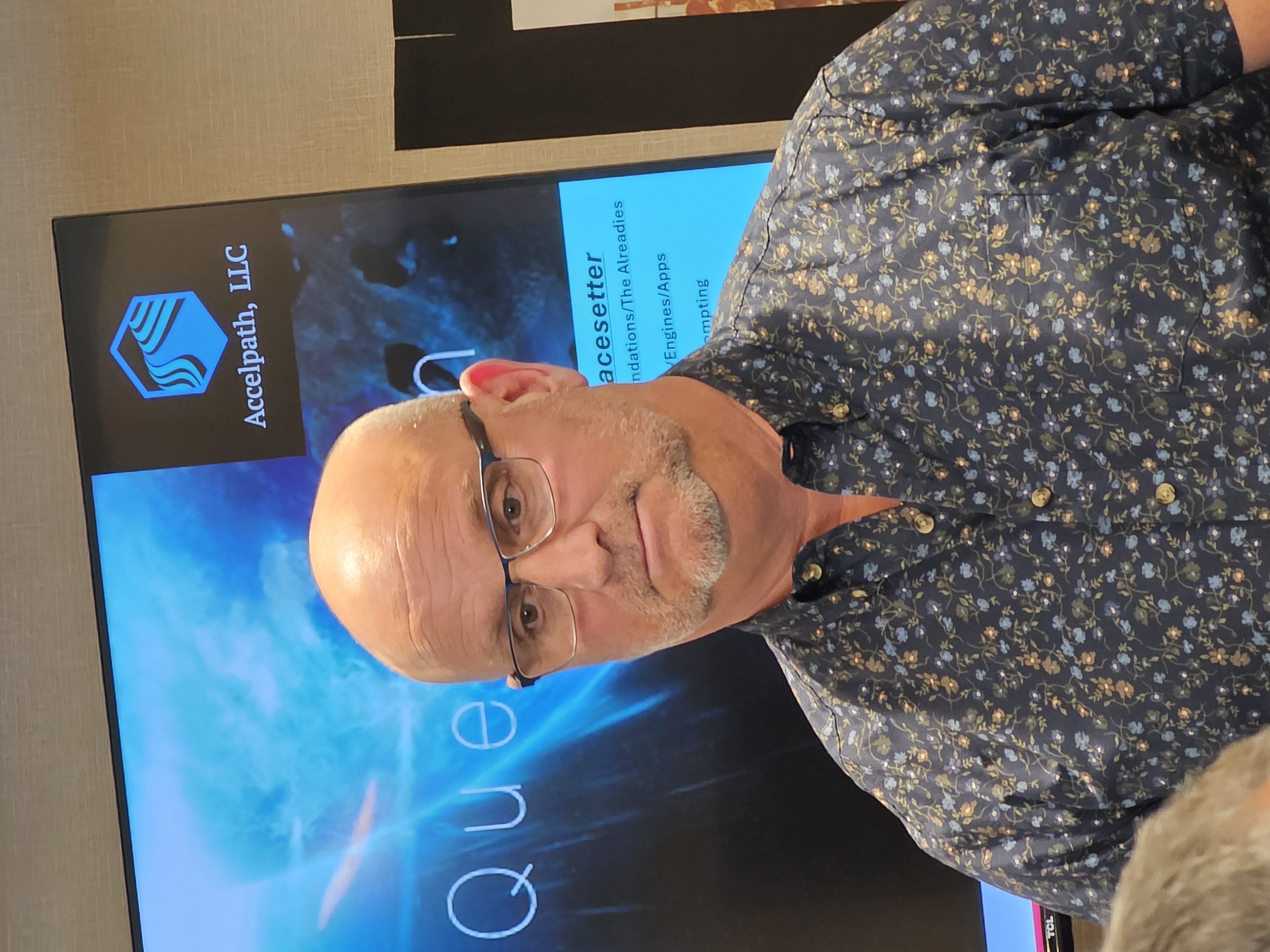 Instructor engaging with attendees during an AI workshop